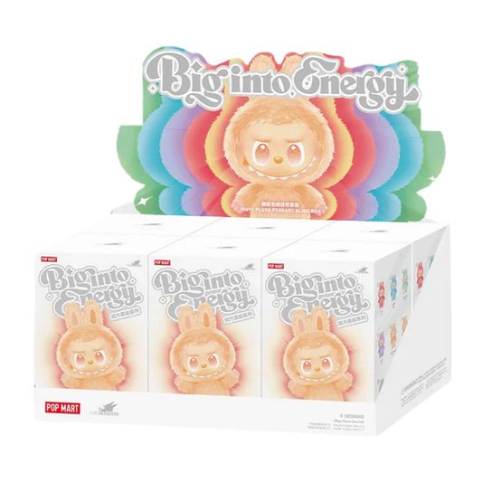 Popmart Labubu V3 Big into Energy Series-Vinyl Plush Pendant Blind Box x 6