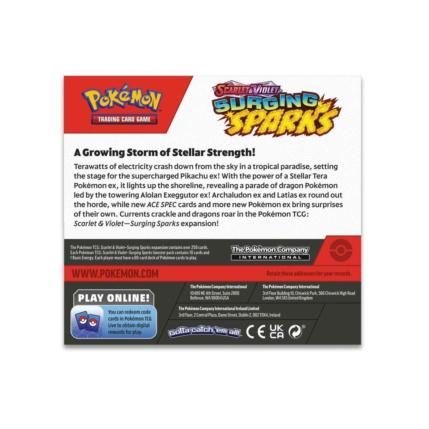 Pokémon TCG Scarlet & Violet-Surging Sparks Booster Box Sealed (36 Packs)